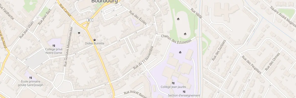 Plan du 66 Rue du Onze Novembre à Bourbourg