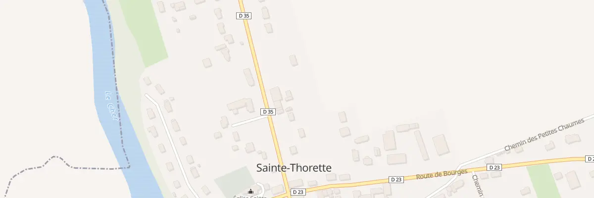 Plan du 12 Rte de Mehun à Sainte-Thorette