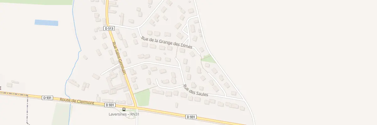 Plan du 9 Rue des Saules à Laversines