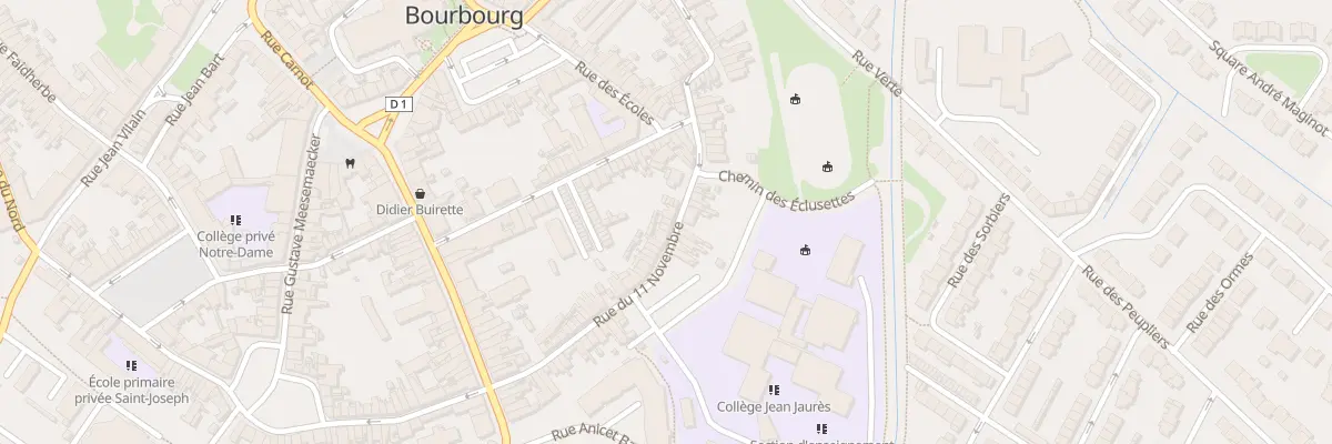 Plan du 62 Rue du Onze Novembre à Bourbourg