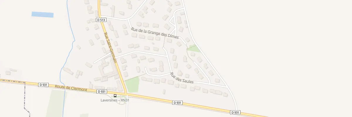 Plan du 11 Rue des Saules à Laversines