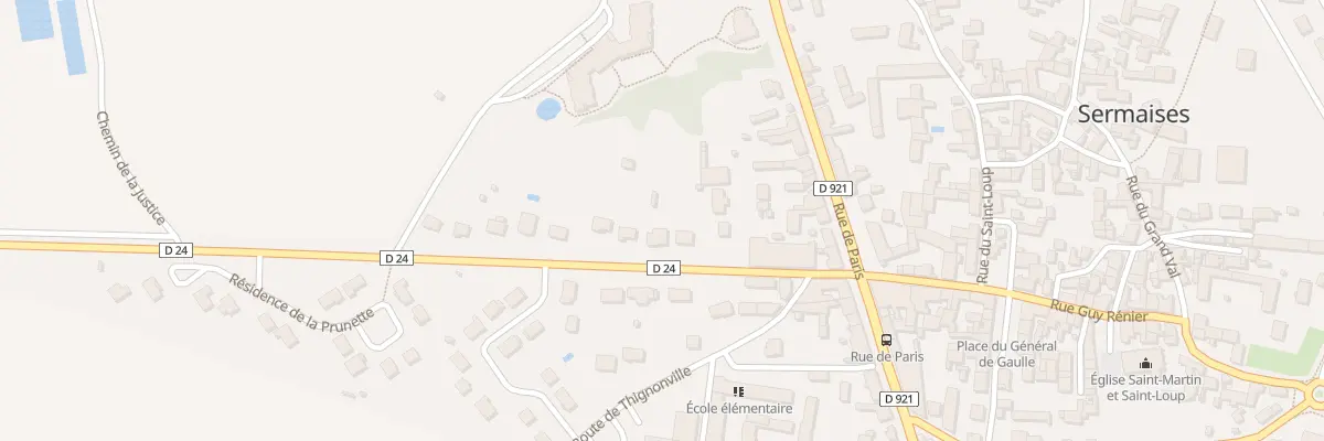 Plan du 14 Rue de Chartres à Sermaises