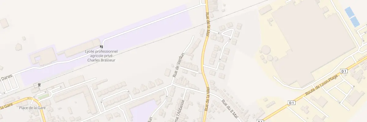 Plan du 44 Rue de Verdun à Bourbourg