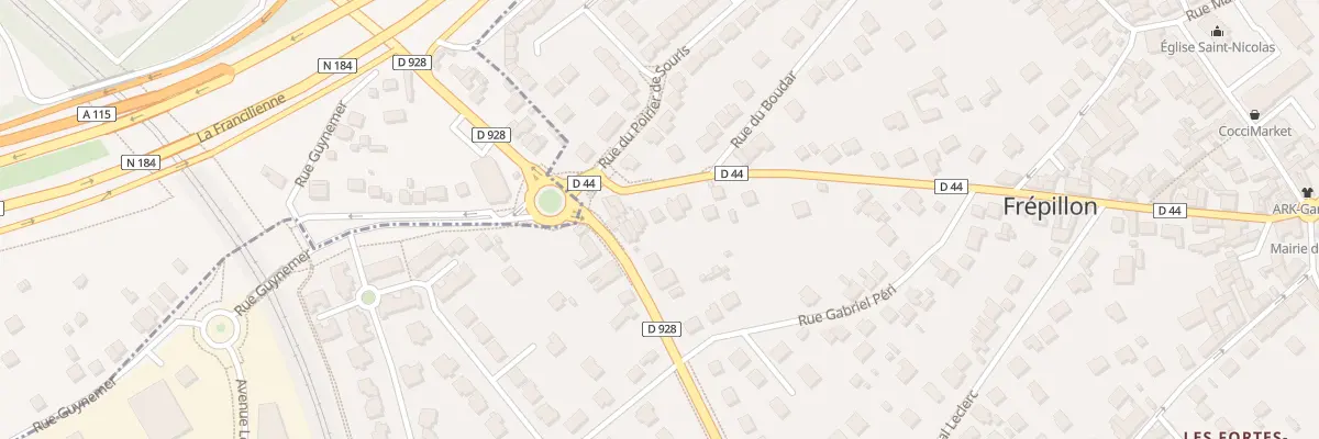 Plan du 71 Rue de la République à Frépillon