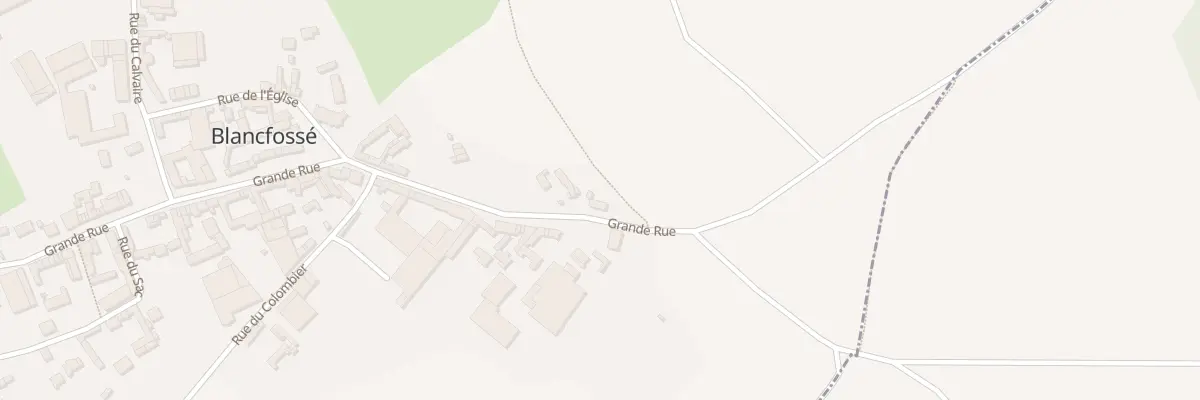 Plan du 2 Gr Grande Rue à Blancfossé