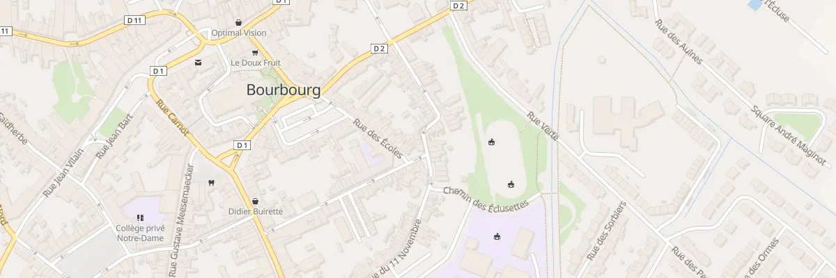 Plan du 44 Rue du Onze Novembre à Bourbourg