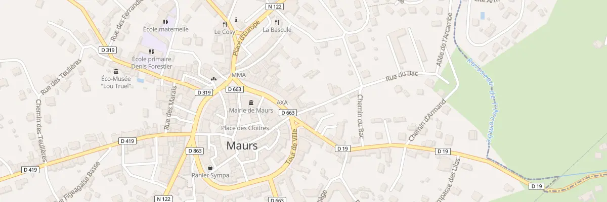 Plan du 5122 Pl Orientale à Maurs