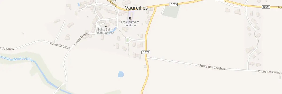 Plan du 5303 Lotissement du Chateau à Vaureilles