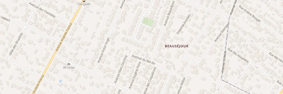 Plan du 24 Av de la Rochefoucauld à Beauchamp