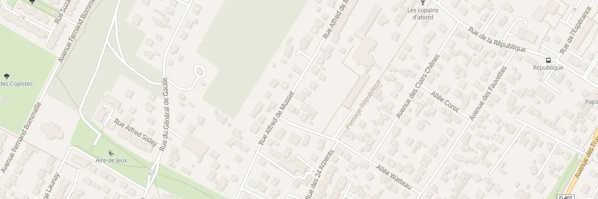 Plan du 100 Rue Alfred de Musset à Montigny-lès-Cormeilles