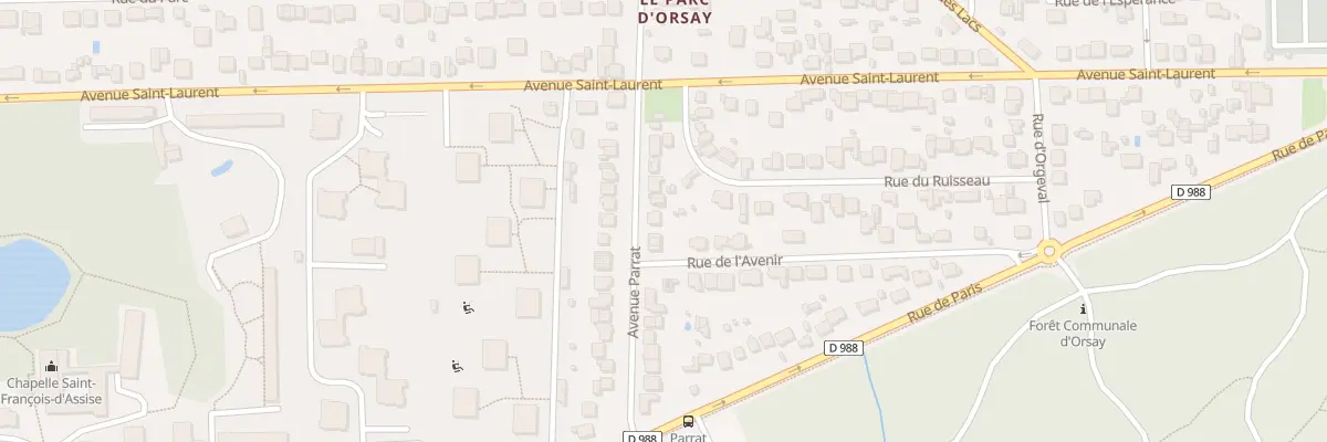 Plan du 15B Av Parrat à Orsay