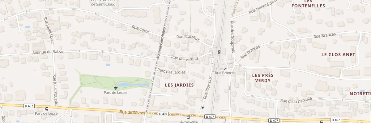 Plan du 5 Rue des Jardies à Sèvres