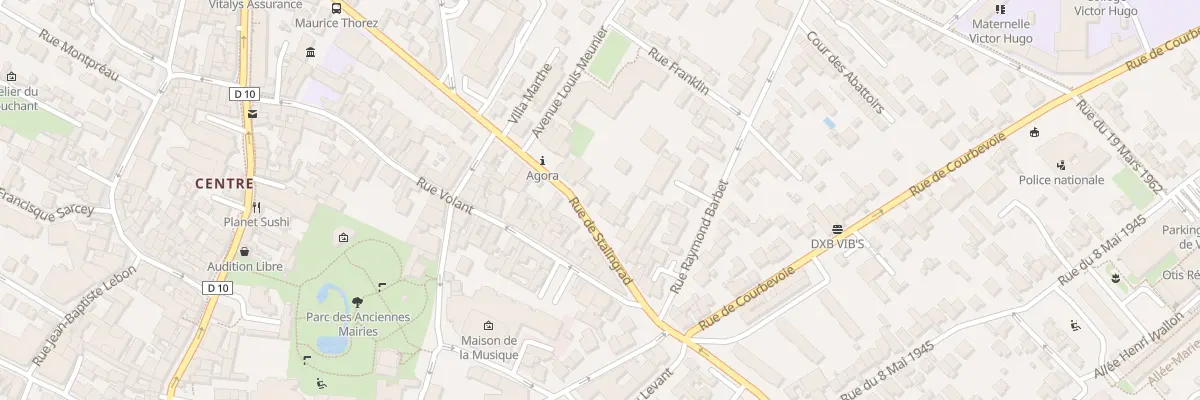 Plan du 16 Rue de Stalingrad à Nanterre
