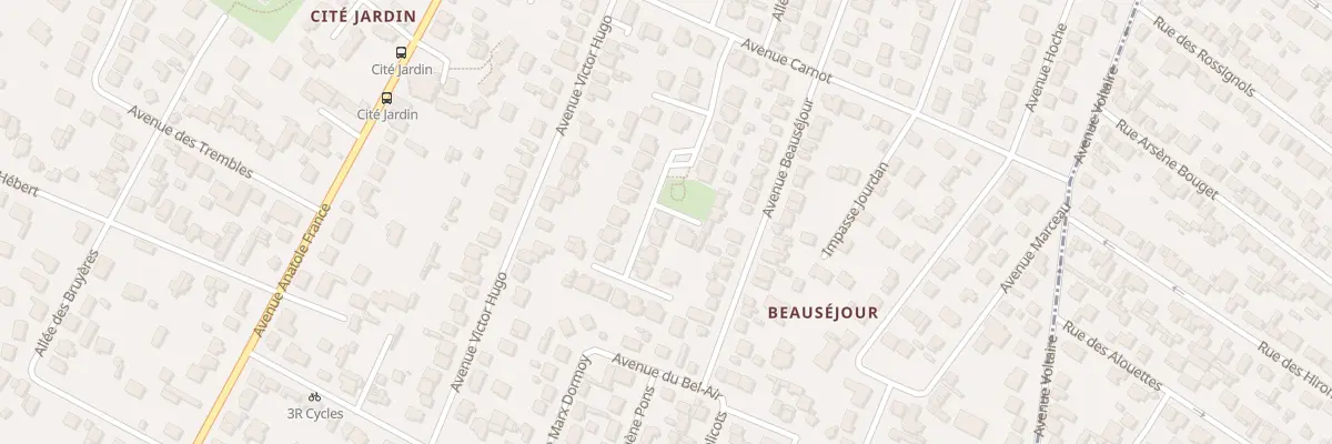 Plan du 14 Av de la Rochefoucauld à Beauchamp