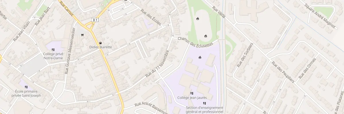 Plan du 73T Rue du Onze Novembre à Bourbourg