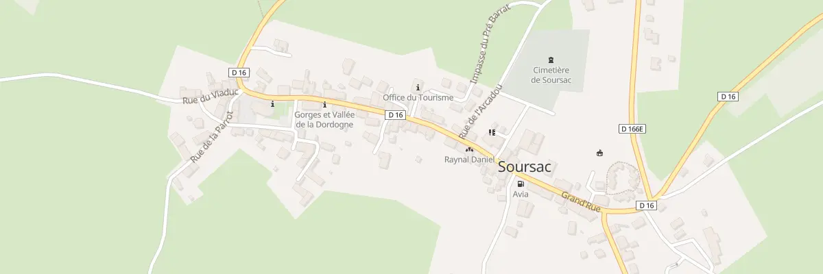 Plan du 28 Grand’Rue à Soursac