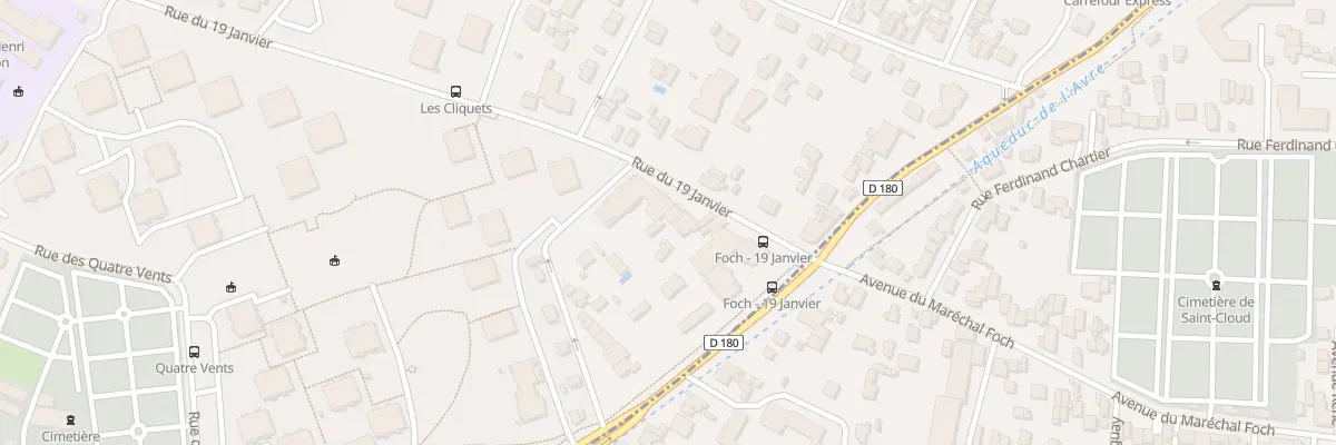 Plan du 13 Rue du Dix Neuf Janvier à Garches