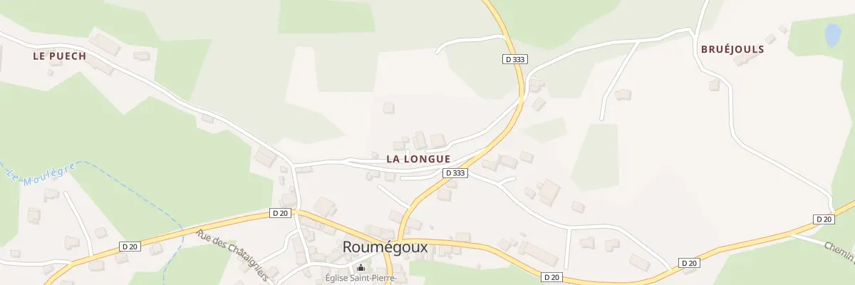 Plan du 5 Rue de la Longue à Roumégoux