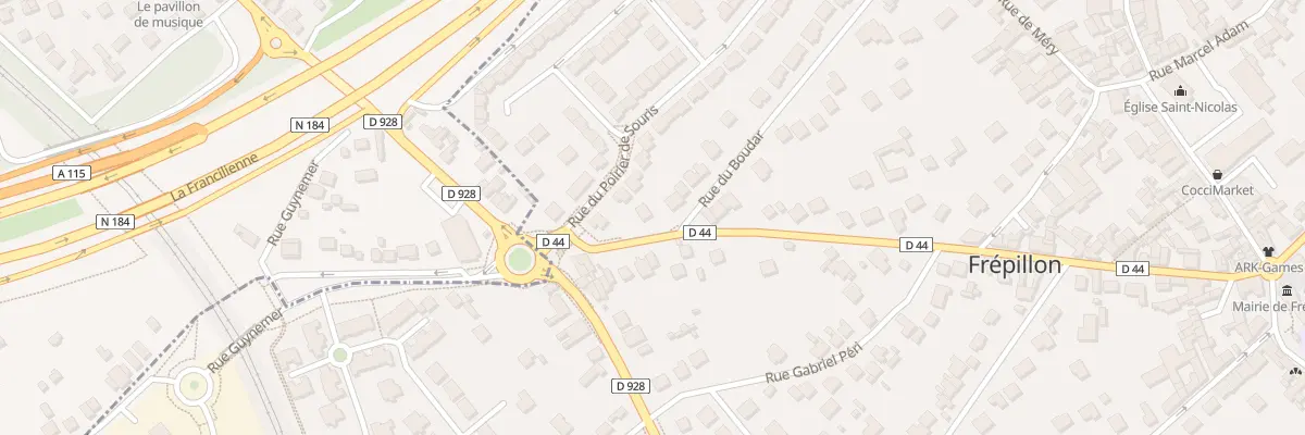 Plan du 68 Rue de la République à Frépillon