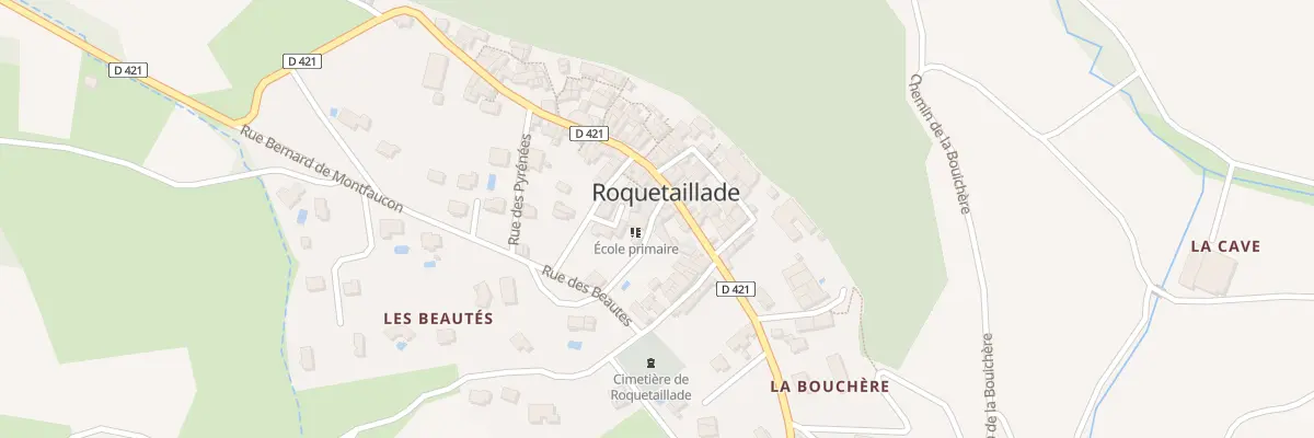 Plan du 2 Rue Dela Mairie Roquetaillade à Roquetaillade-et-Conilhac
