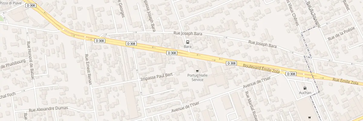 Plan du 56B Bd Emile Zola à Houilles