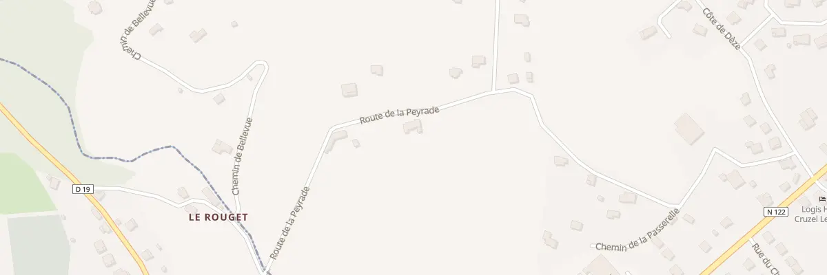 Plan du 25 Rte de la Peyrade à Saint-Étienne-de-Maurs