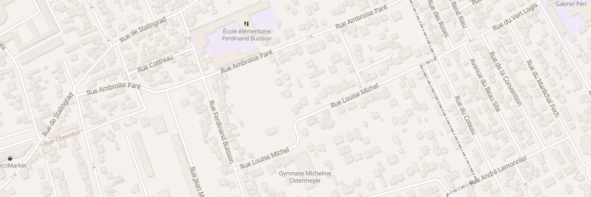 Plan du 19 Rue Louise Michel à Houilles