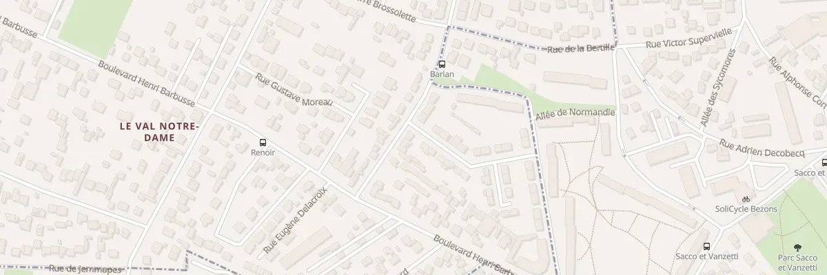 Plan du 45 Rue Barian à Sartrouville