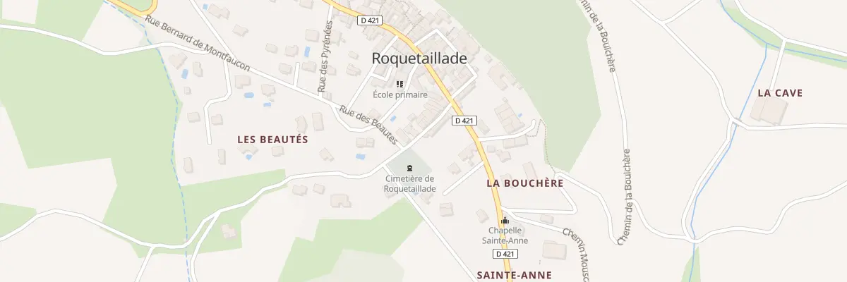 Plan du 7 Rue du Cimetière à Roquetaillade-et-Conilhac