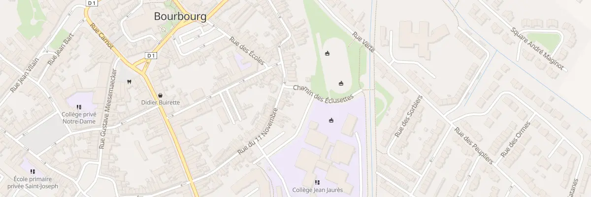 Plan du 69 Rue du Onze Novembre à Bourbourg