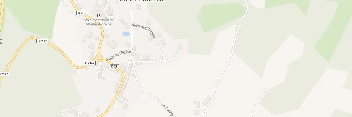 Plan du 8 All des Thuyas à Moutier-Rozeille