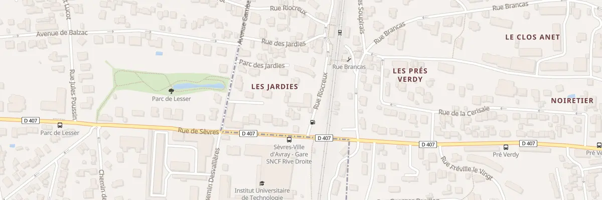 Plan du 1B Rue Riocreux à Sèvres