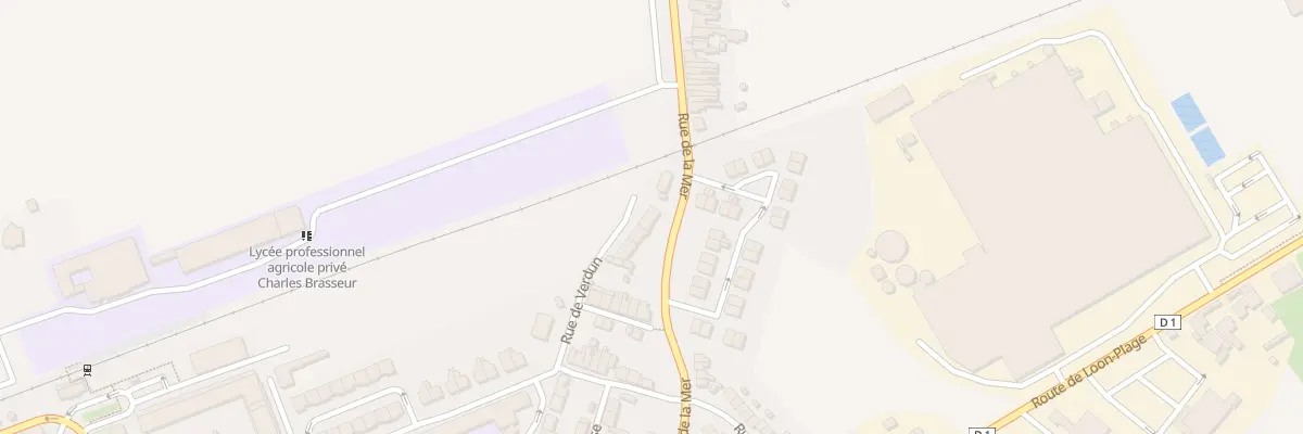 Plan du 50 Rue de Verdun à Bourbourg