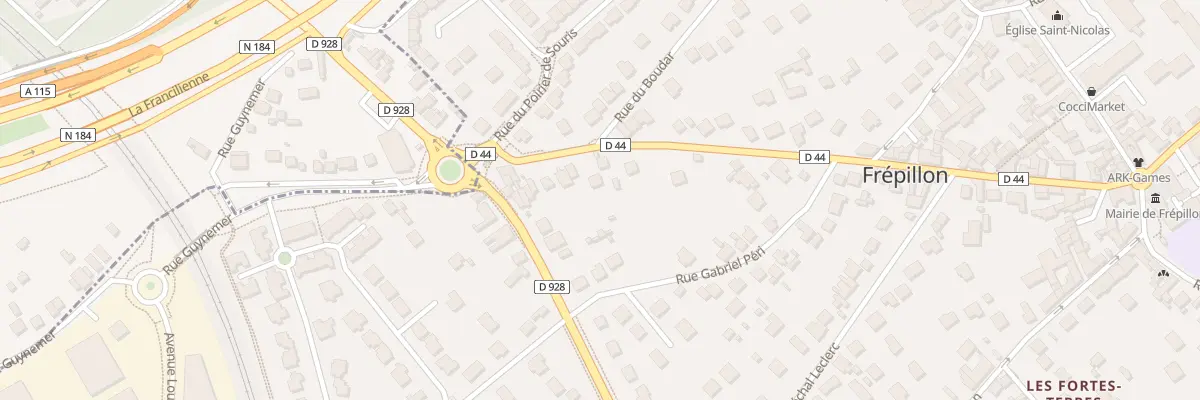 Plan du 63 Rue de la République à Frépillon
