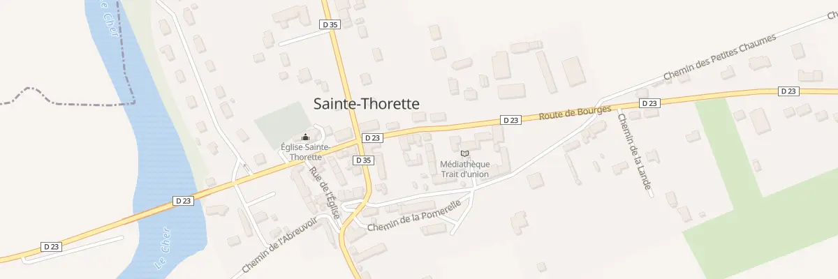 Plan du 8 Rte de Bourges à Sainte-Thorette
