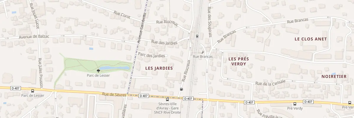 Plan du 3 Rue Riocreux à Sèvres