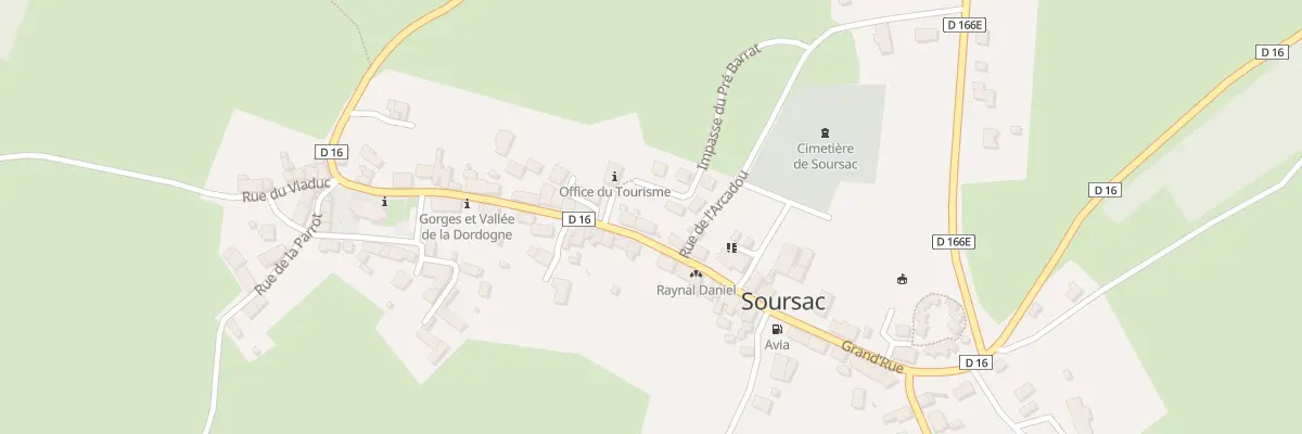 Plan du 51 Grand’Rue à Soursac