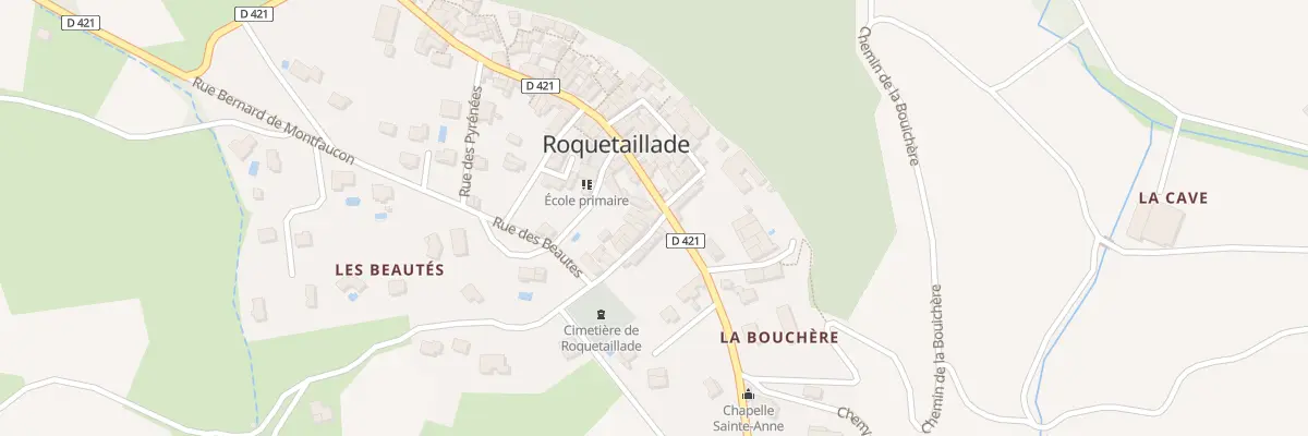 Plan du 42 Le Village Roquetaillade à Roquetaillade-et-Conilhac