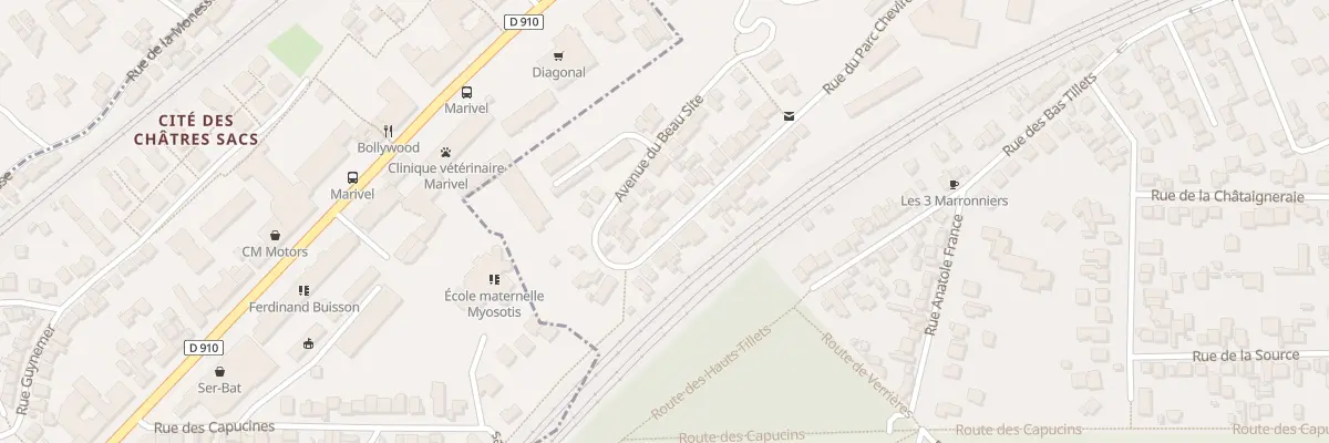 Plan du 33 Av du Beau Site à Sèvres