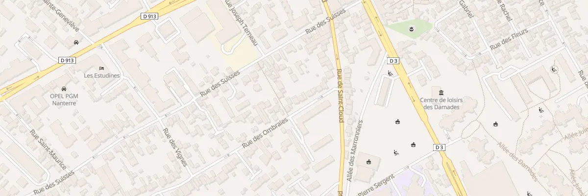Plan du 16 Rue des Ombraies à Nanterre