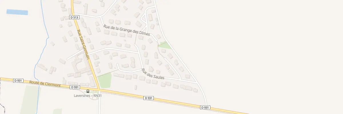 Plan du 36 Rue des Saules à Laversines