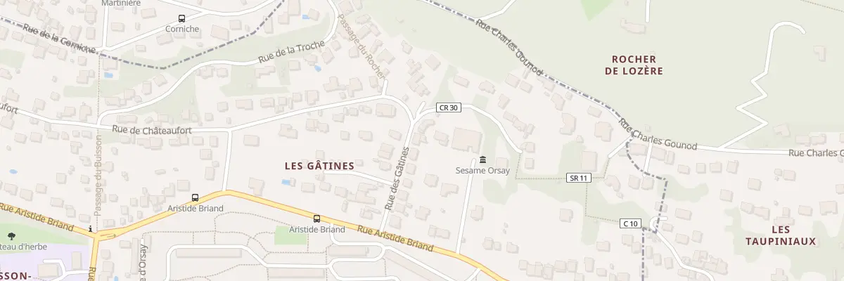 Plan du 10 Rue des Gâtines à Orsay