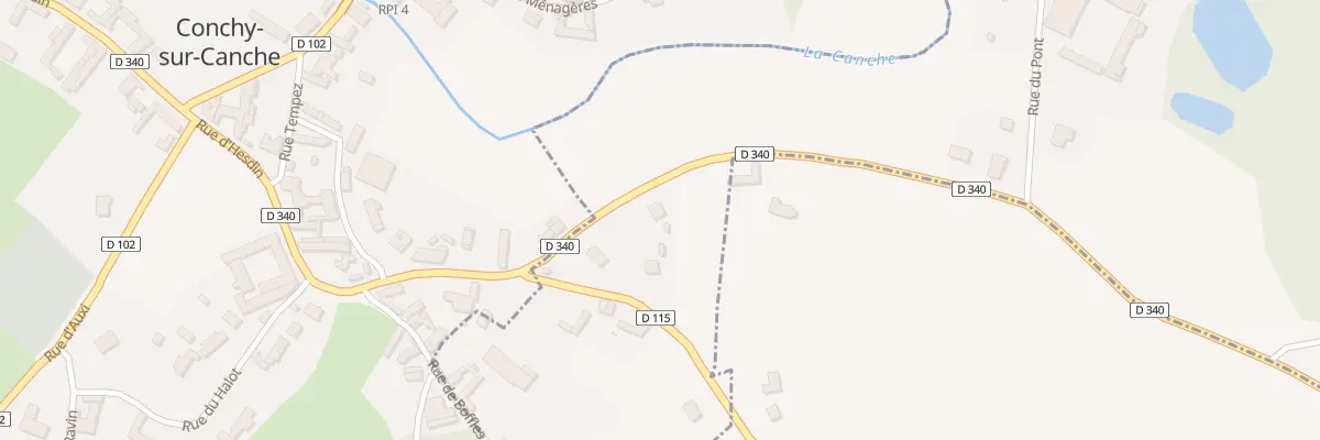 Plan du 7 Rue d’Hesdin à Monchel-sur-Canche