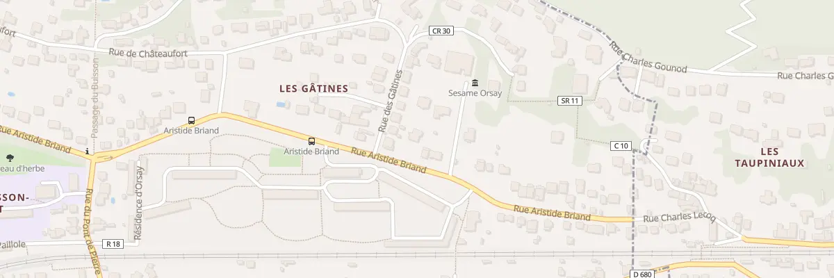 Plan du 107B Rue Aristide Briand à Orsay