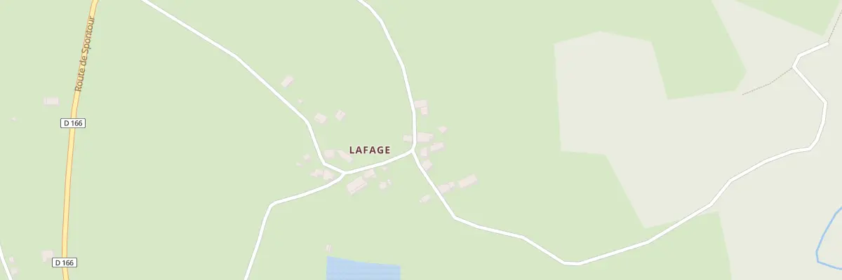 Plan du 11 Lafage à Soursac