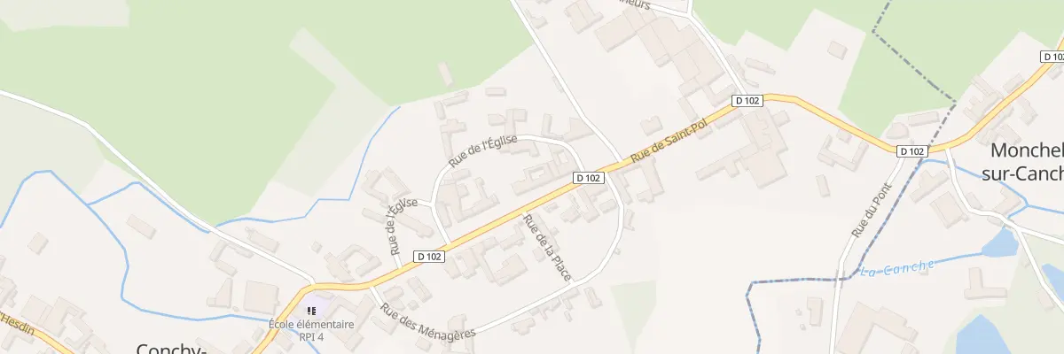 Plan du 13 Rue de Saint Pol à Conchy-sur-Canche