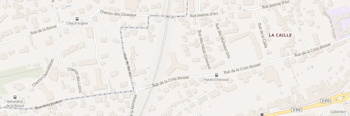 Plan du 50B Rue Croix Bosset à Sèvres
