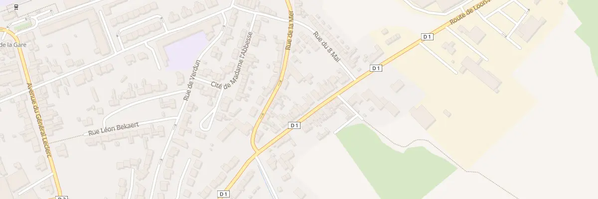 Plan du 97 Rue de Dunkerque à Bourbourg