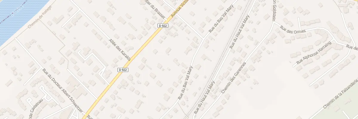 Plan du 40T Rue du Bas Val-Mary à Mériel