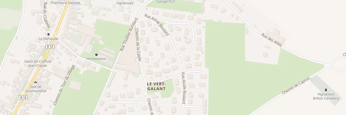Plan du 164 Rue Alcide Boutard à Vignacourt